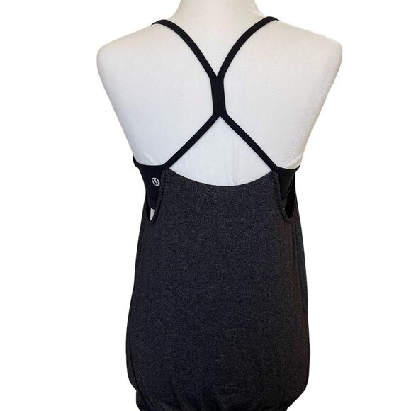 Lulelemon Athletica Women's Racerback Top Size 4 Black and Gray - Picture 3 of 11